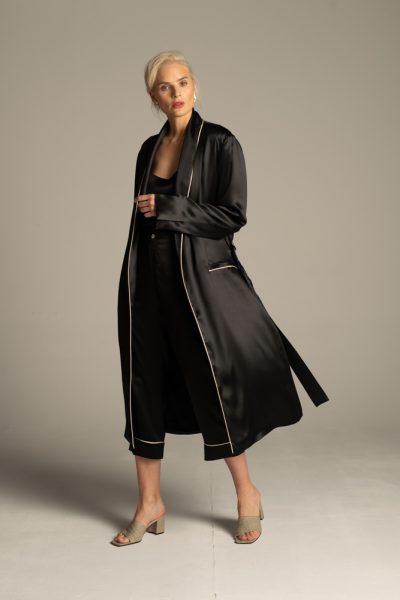 Paris Elegance Silk Robe