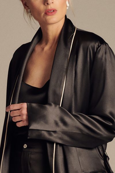 Paris Elegance Silk Robe