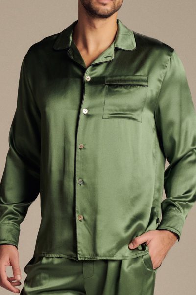 Silk Mens Pyjama Shirt