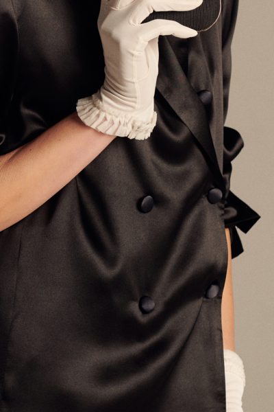 Paris Elegance Silk Blazer